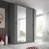 Allen 2-Door Wardrobe with Sliding Doors - Grey
