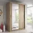 Allen 2-Door Wardrobe with Sliding Doors - Shetland Oak