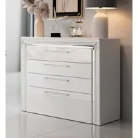 Allen 4 Drawer Chest - White