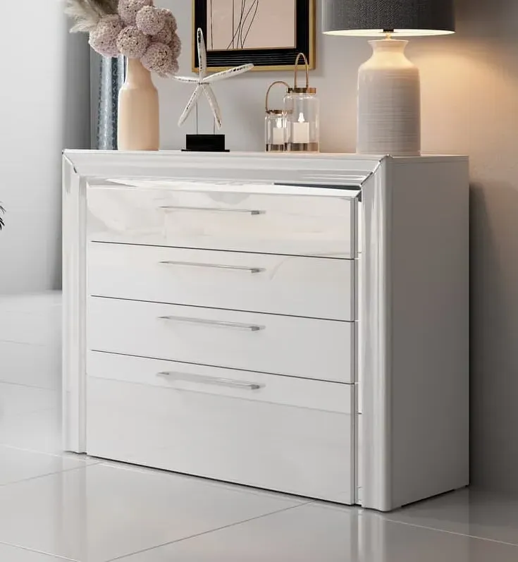 Allen 4 Drawer Chest - White