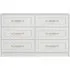 Allen 6 Drawer Chest - White