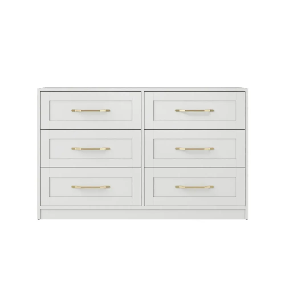 Allen 6 Drawer Chest - White image