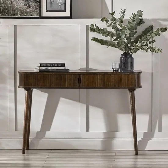 Allen Console Table with Storage - Dark Oak