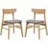 Allen Dining Chairs In Pair - Oak