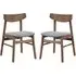 Allen Dining Chairs In Pair - Walnut