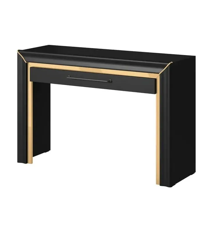 Allen Dressing Table with Drawer - Black, Laminated Board