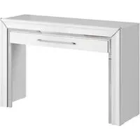 Allen Dressing Table with Drawer - White, Laminated Board