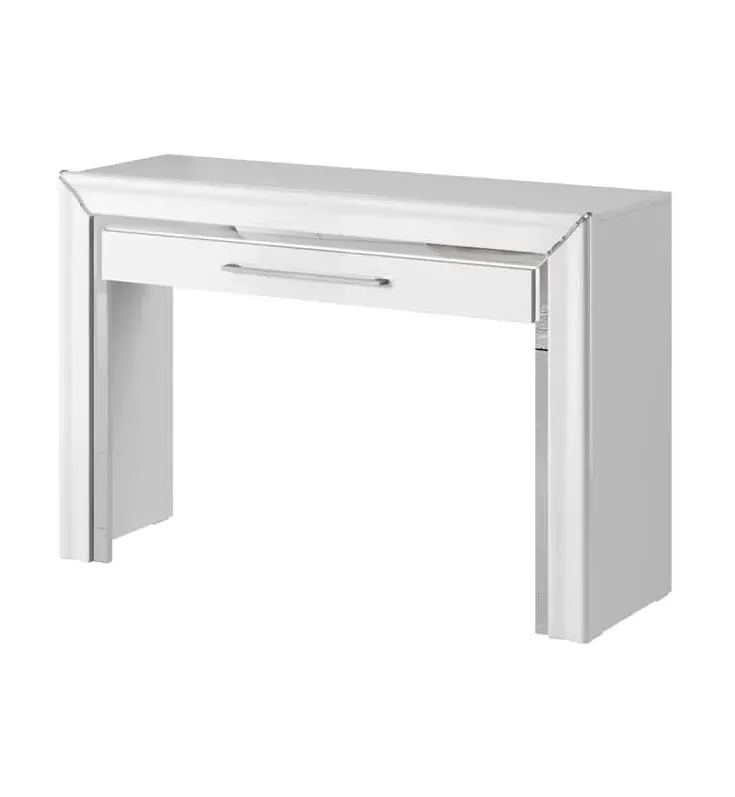 Allen Dressing Table with Drawer - White, Laminated Board image