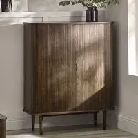 Allen Drinks Cabinet with Sliding Doors - Dark Oak