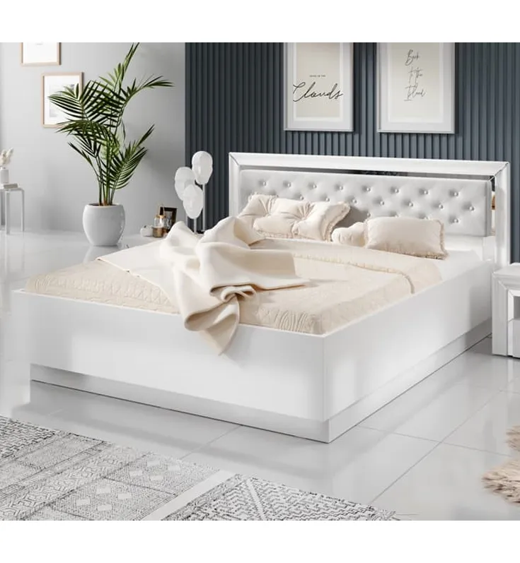 Allen King Size Bed Frame - White