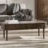 Allen Rectangular Coffee Table with Storage - Dark Oak