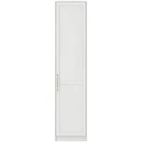 Allen Single Door Wardrobe - White, MDF