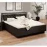 Allen Super King Size Bed Frame - Black, Laminated Board