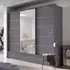 Allen Wardrobe with 3 Sliding Doors - Matt Grey