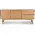 Allen Wooden Sideboard with 2 Doors 2 Drawers - Natural, Oak