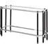 Allessa Console Table - Clear Glass, Stainless Steel