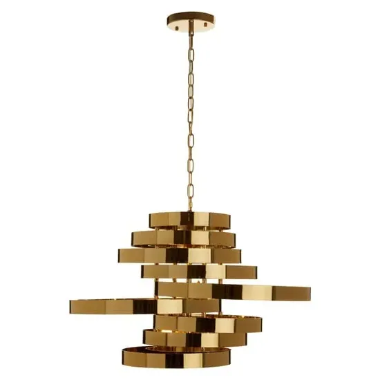 Allina 5 Lights Ceiling Pendant Light - Titanium Gold, Metal