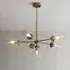 Allston 6 Lights Glass Shade Pendant Ceiling Light - Brass