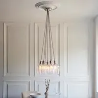 Allston 7-Light Cluster Pendant Ceiling Light - Nickel, Glass