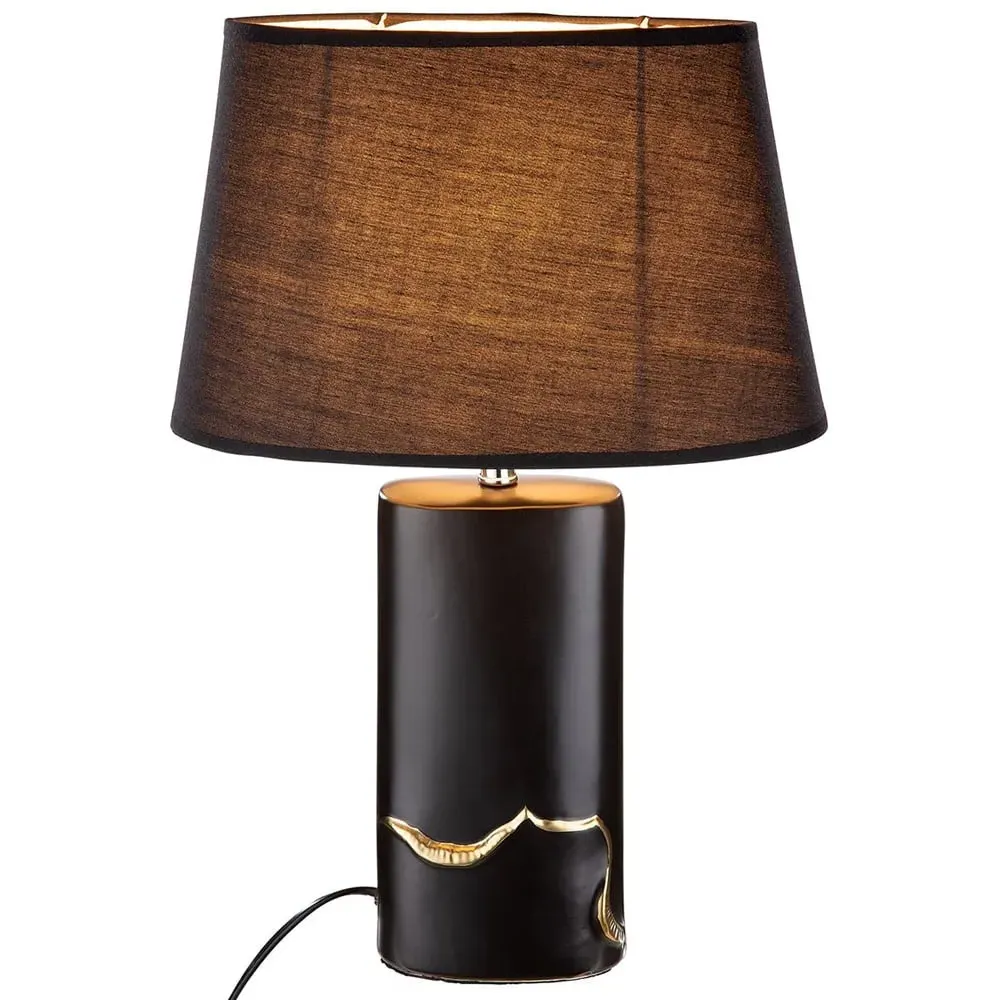 Allston Ceramic Table Lamp - Black image