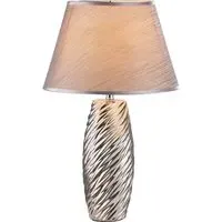 Allston Ceramic Wave Table Lamp - Silver