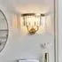 Allston Clear Glass Wall Light - Antique Brass