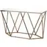 Allston Console Table - White Marble, Champagne Gold