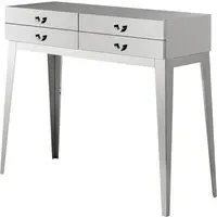 Allston Console Table with 4 Drawers - Silver