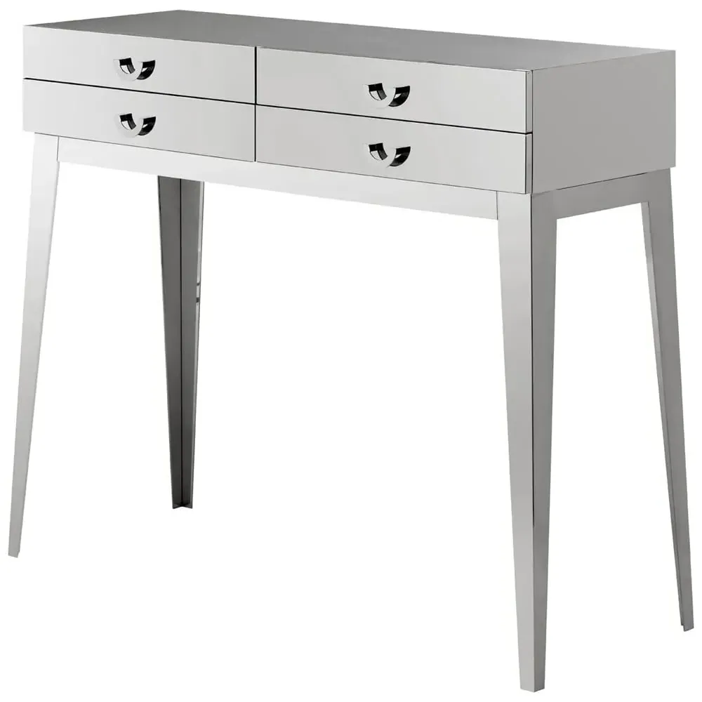 Allston Console Table with 4 Drawers - Silver image