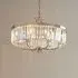 Allston Faceted Glass Pendant Ceiling Light - Nickel