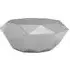 Allston Hexagonal Coffee Table Diamond Cut - Silver, Steel