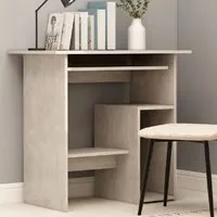 Allston Laptop Desk with 2 Shelves - Grey, Engineered Wood