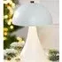 Allston Mushroom LED Table Lamp - White, Metal