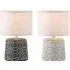 Allston Oriental Table Lamps Pair - Grey, Cement