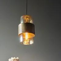 Allston Pendant Ceiling Light - Champagne, Glass