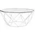 Allston Polygonal Coffee Table - Clear, Chrome