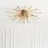 Allston Prism Glass Flush Ceiling Light - Antique Brass