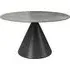 Allston Round Extending Dining Table - Grey, Ceramic