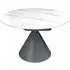 Allston Round Extending Dining Table - White, Ceramic