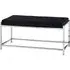 Allston Seating Bench with Straight Frame - Black, Velvet