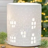 Allston Small Porcelain City Light Table Lamp - White
