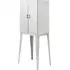 Allston Storage Cabinet with 2 Doors - Silver, Stainless Steel
