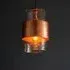 Allston Textured Glass Pendant Light - Copper