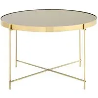 Alluras Large Round Side Table - Black, Metal alternate view
