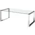 Alluras Rectangular Coffee Table - Silver, Glass