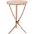 Alluras Round Side Table - Gold, Glass