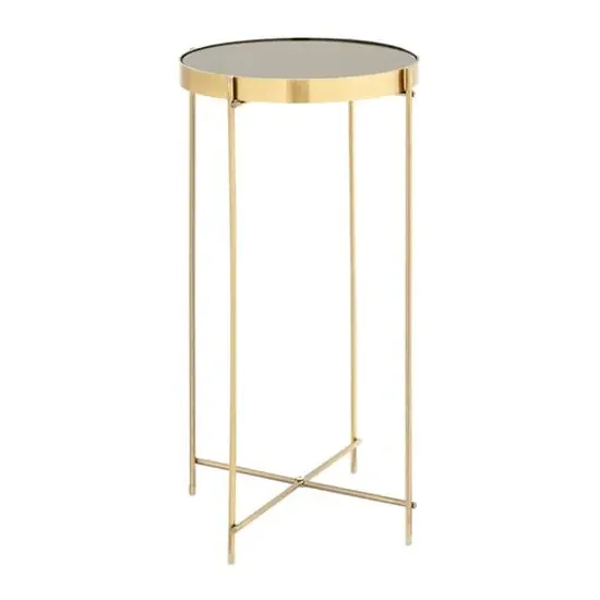 Alluras Tall Side Table - Black, Glass image
