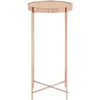 Alluras Tall Side Table - Pink, Glass