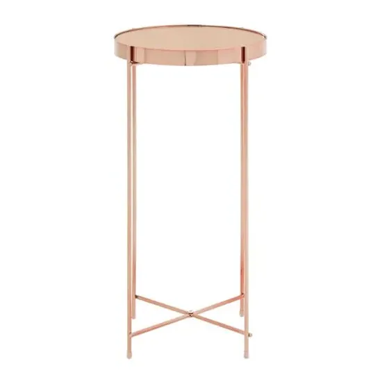 Alluras Tall Side Table - Pink, Glass image