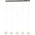 Allure 5 Light Bar Ceiling Pendant Light - Chrome, Acrylic